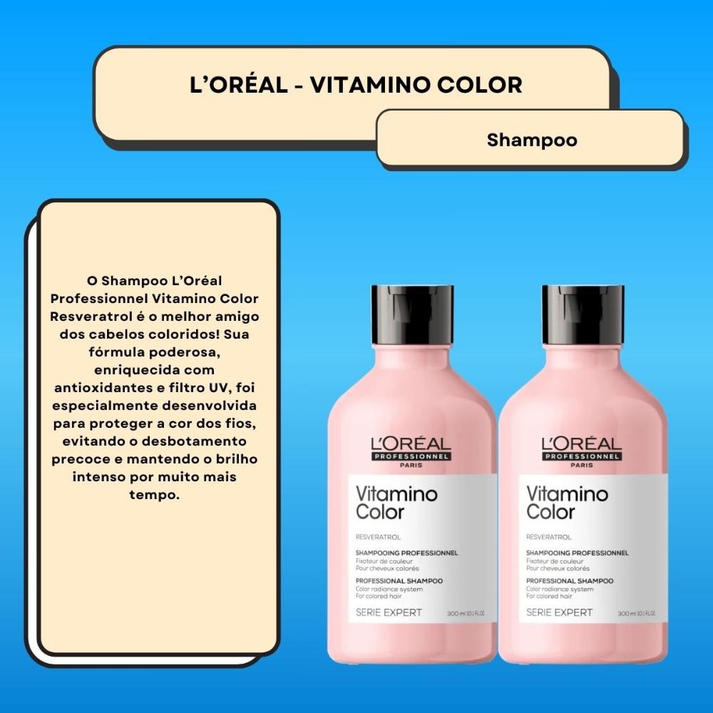 L'Oréal Vitamino Color - Kit 2 Shampoos - 300ml cada — imagem 3 | Farmácia Resyla
