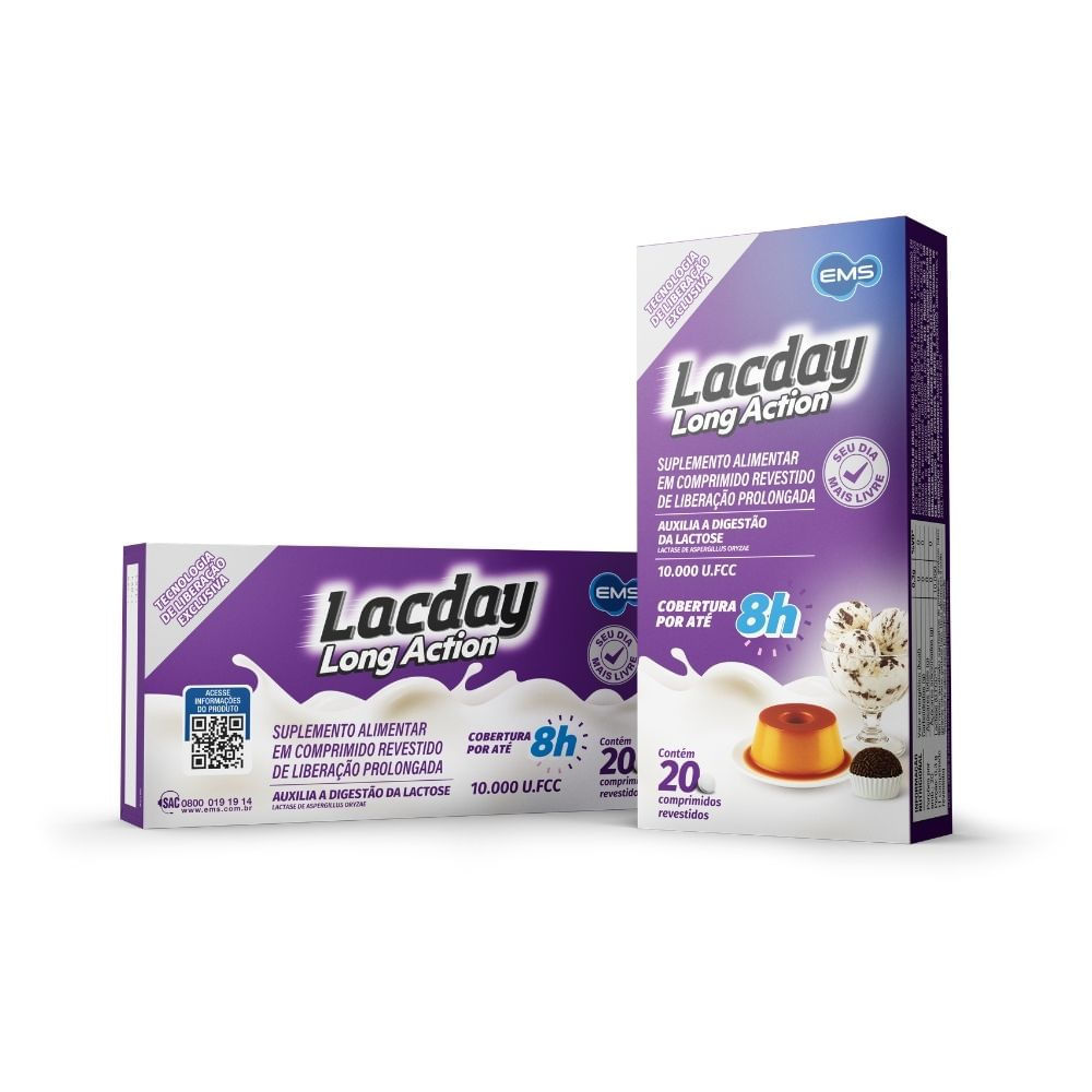Lacday Long Action 10.000 U.Fcc 20 Comprimidos Revestidos — imagem 2 | Farmácia Resyla