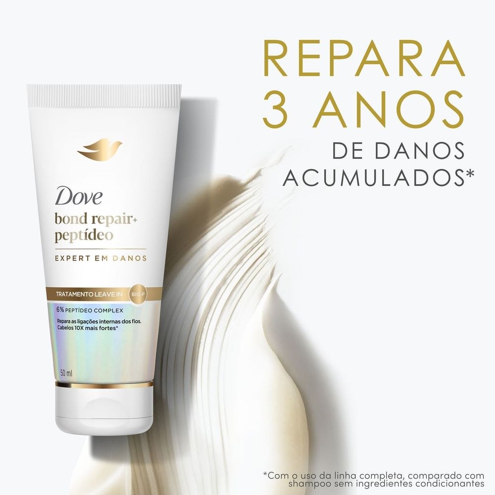 Leave-in Dove Bond Repair + Peptídeo 50ml — imagem 4 | Farmácia Resyla