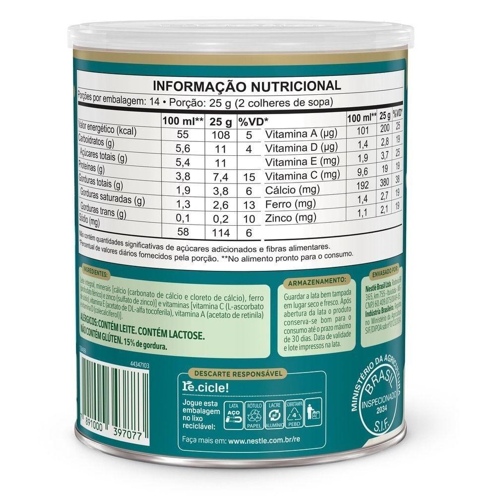 Leite em Pó Ninho Adulto Lata 350g — imagem 3 | Farmácia Resyla