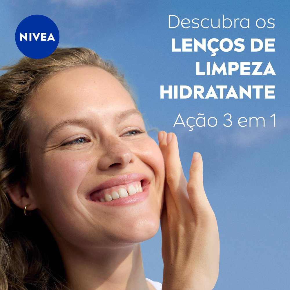 Lenço Demaquilante Nivea 3 em 1 Ação Hidratante 25 unidades — imagem 2 | Farmácia Resyla