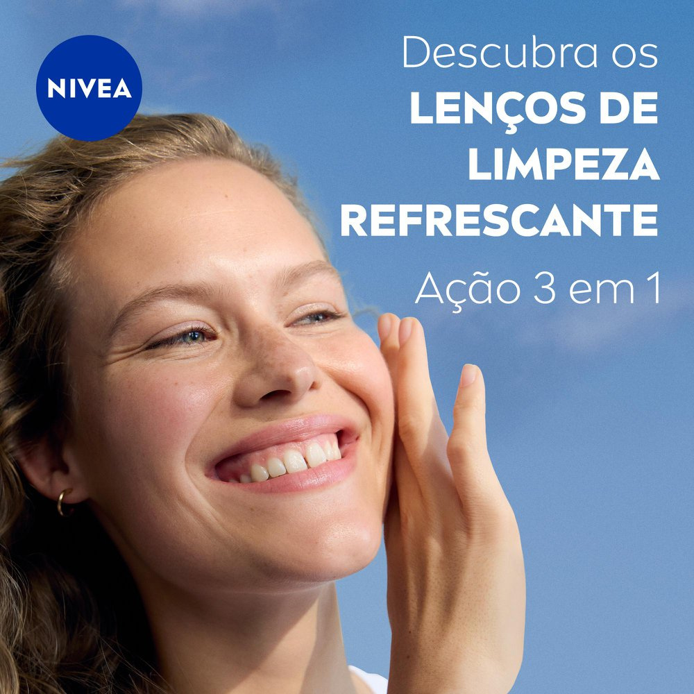 Lenço Demaquilante Nivea 3 em 1 Ação Refrescante 25 unidades — imagem 2 | Farmácia Resyla