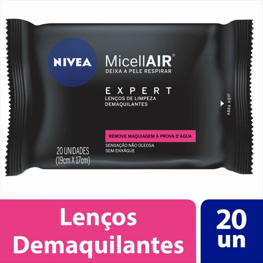 Lenço Demaquilante Nivea Expert Com 20 Unidades — Nivea | Farmácia Resyla