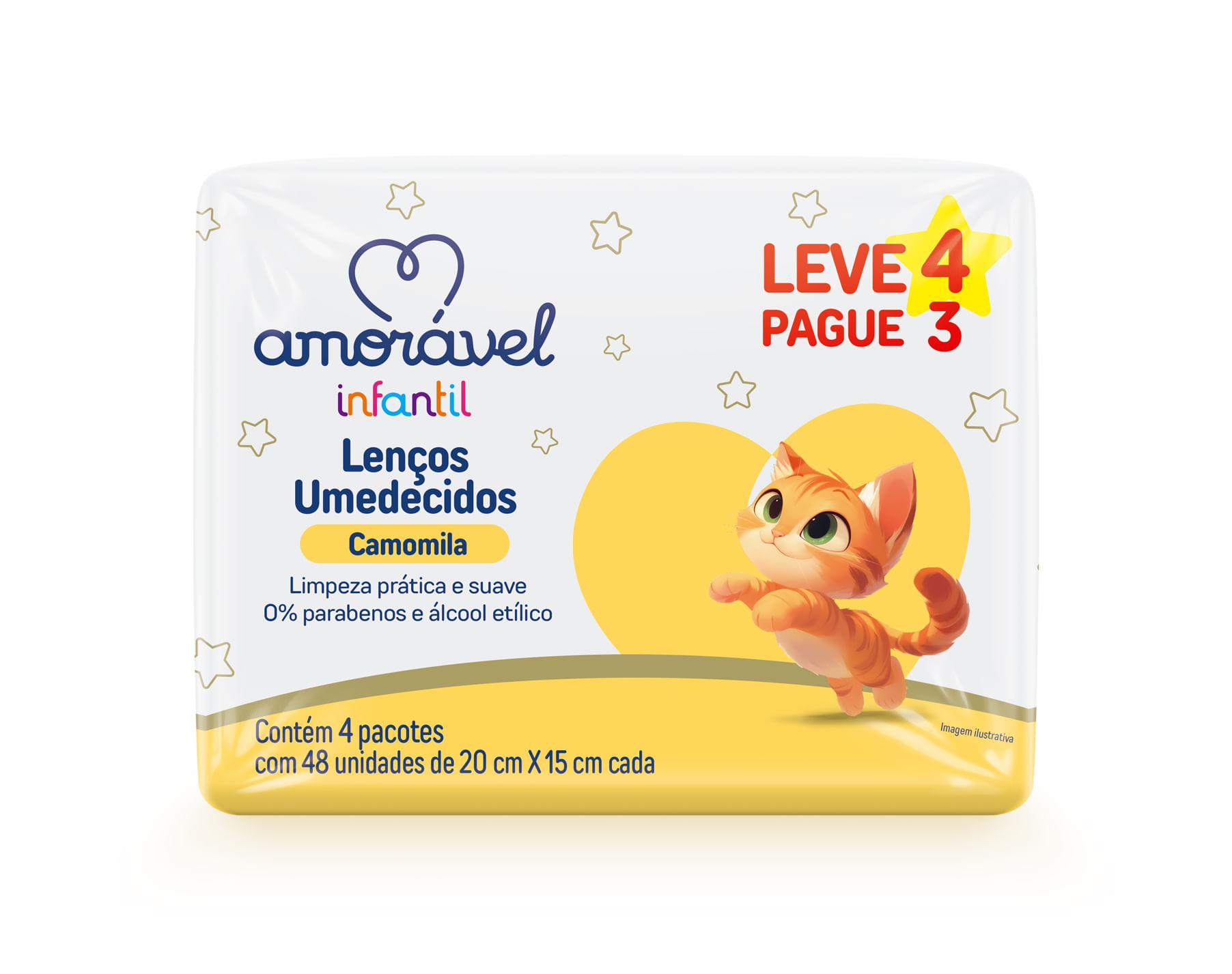 Lenços Umedecidos Amorável 192 Unidades — Amoravel | Farmácia Resyla