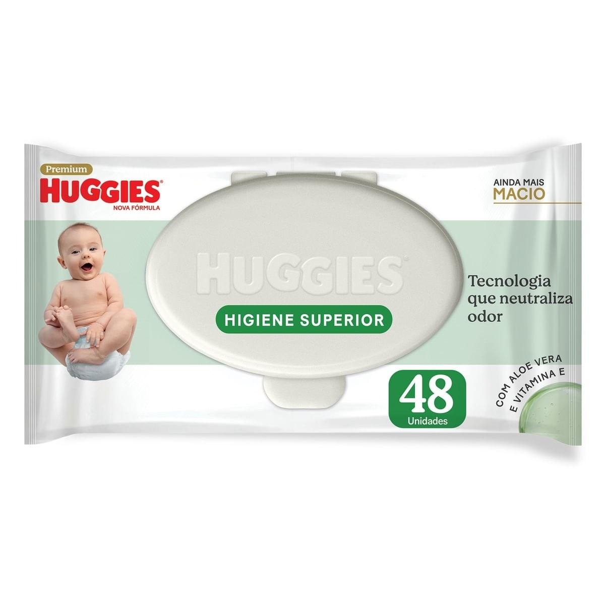 Lenços Umedecidos Huggies Higiene Superior Limpam 2x Mais 48 Unidades — Huggies | Farmácia Resyla