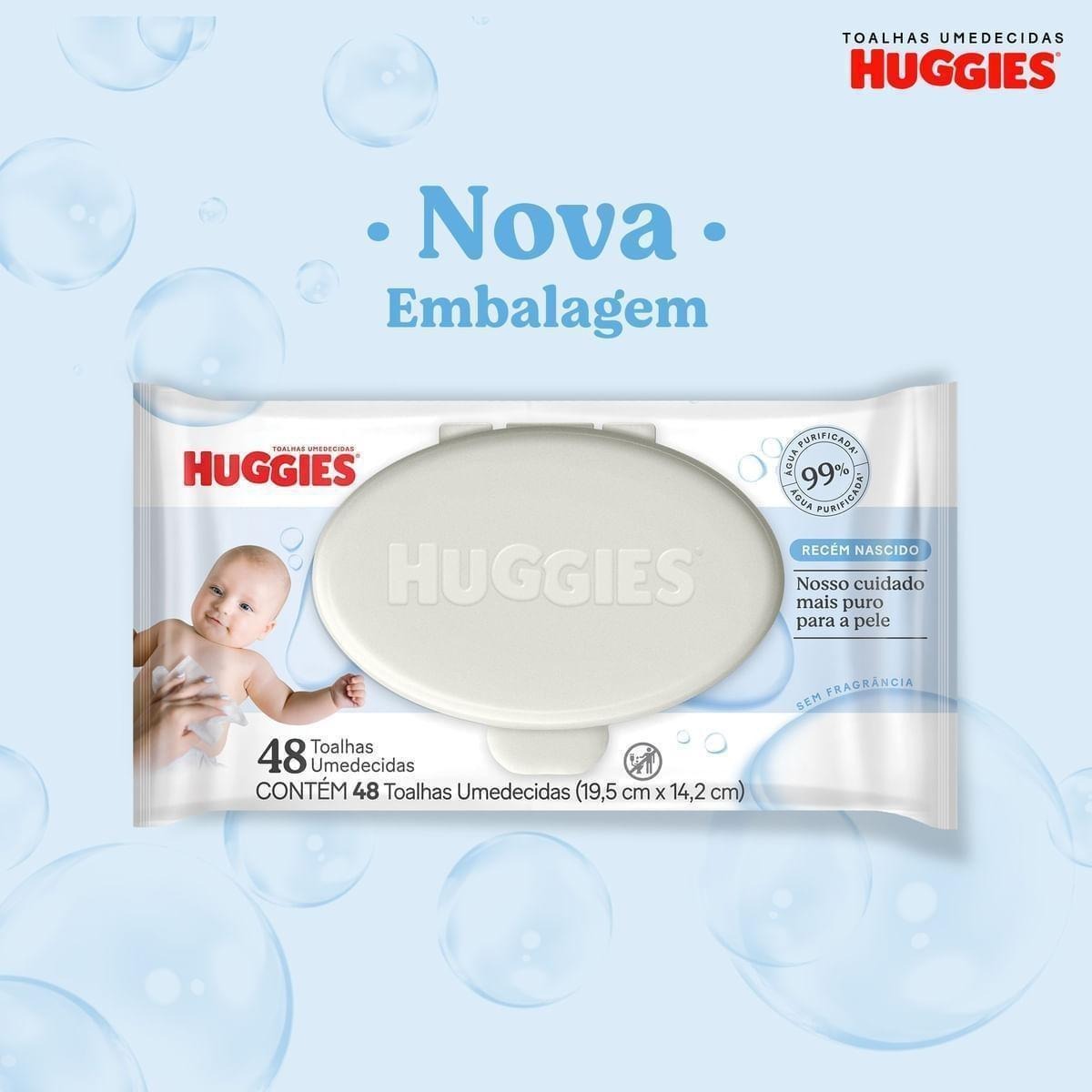 Lenços Umedecidos Huggies Recém-Nascido Sem Fragrância 192 Unidades — imagem 2 | Farmácia Resyla