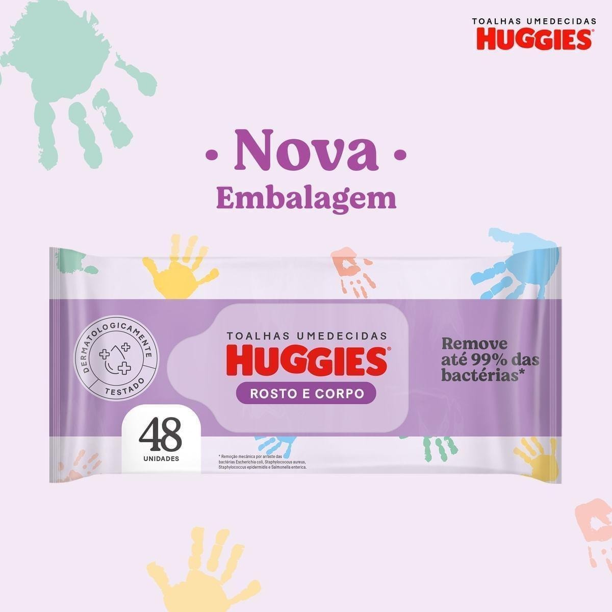 Lenços Umedecidos Huggies Rosto e Corpo Limpeza 4 x 48 Un — imagem 2 | Farmácia Resyla