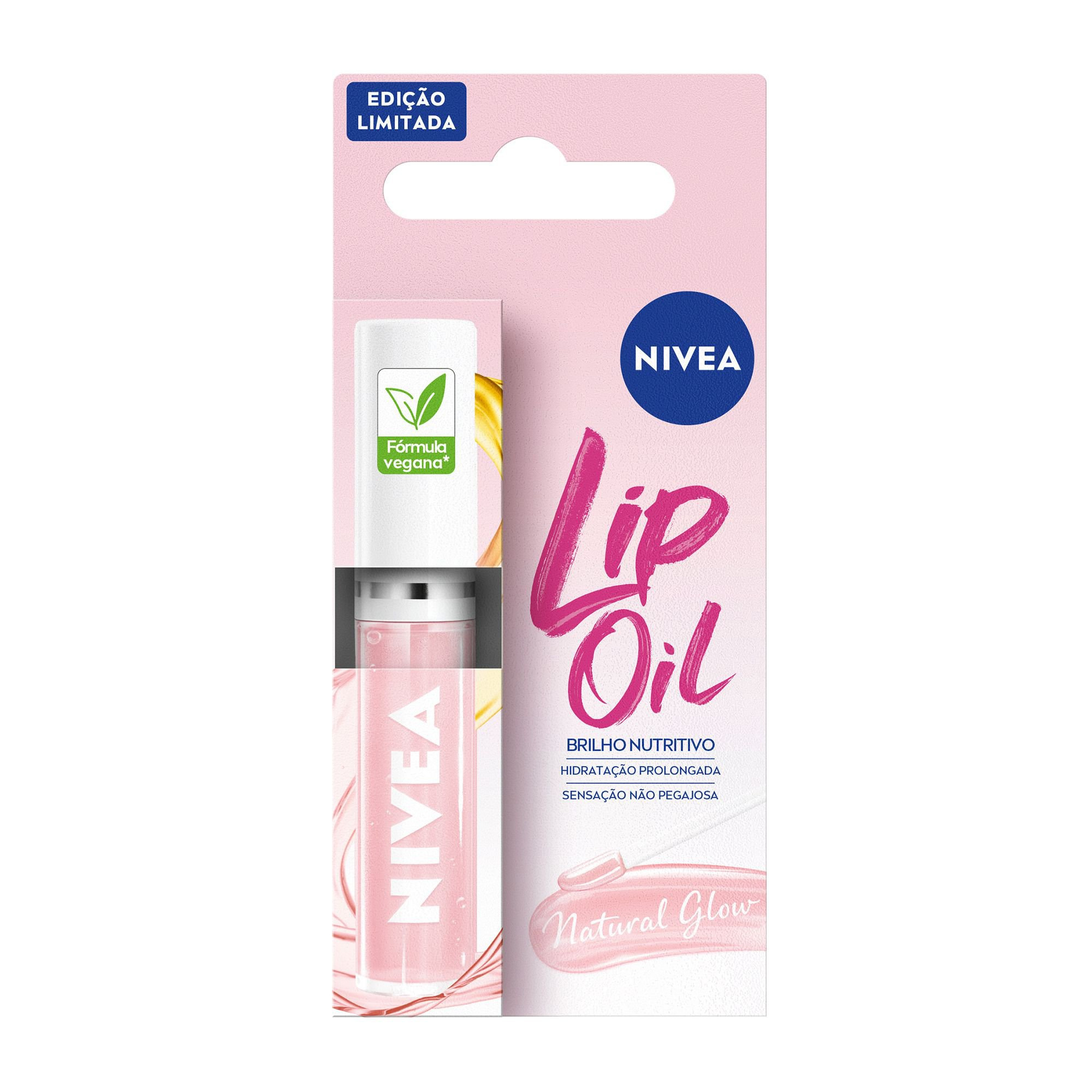 Lip OIl Nivea Brilho Nutritivo Natural Glow 5,5ml — Nivea | Farmácia Resyla