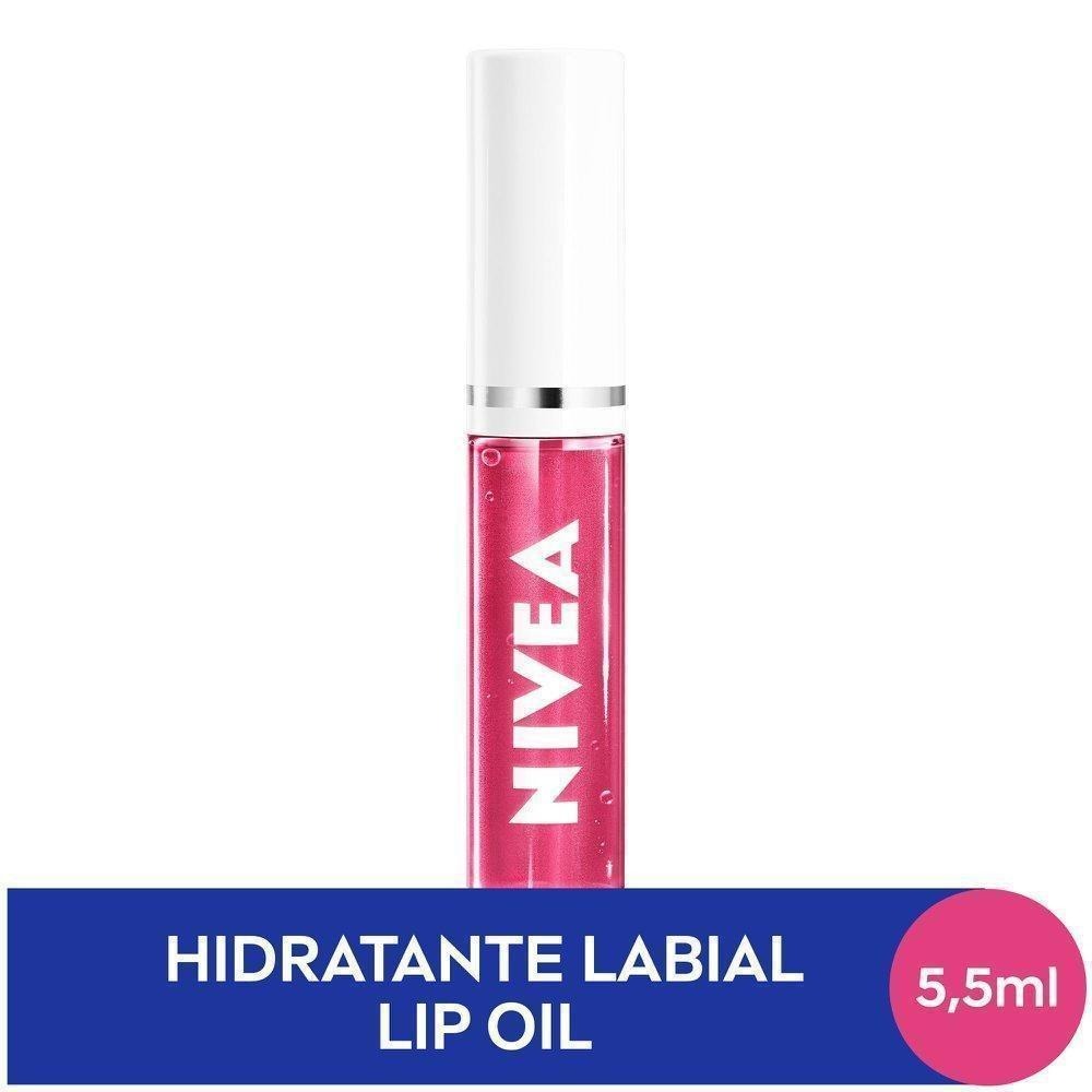 Lip OIl Nivea Brilho Nutritivo Pink Rock 5,5ml — Nivea | Farmácia Resyla