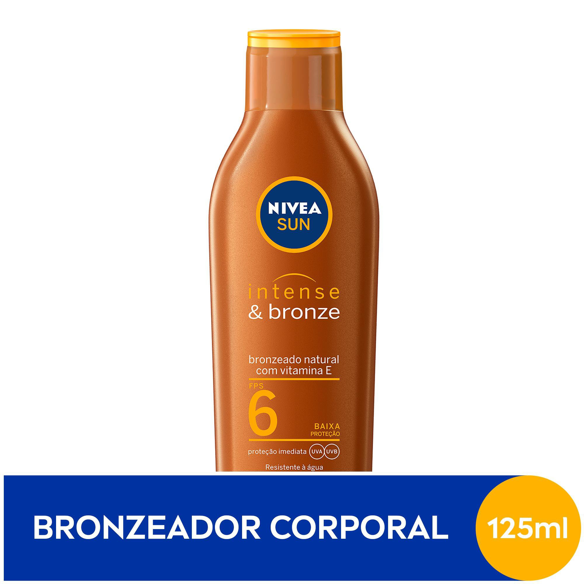 Loção Bronzeadora Nivea Sun Intense & Bronze Resistente à Água FPS6 125ml — imagem 2 | Farmácia Resyla