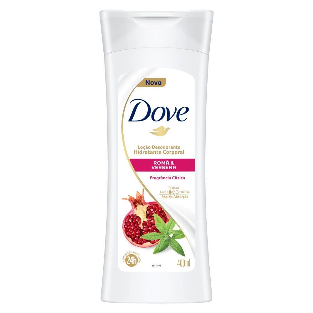 Loção Corporal Dove Romã e Verbena Hidratante Desodorante 24h 400ml — imagem 2 | Farmácia Resyla