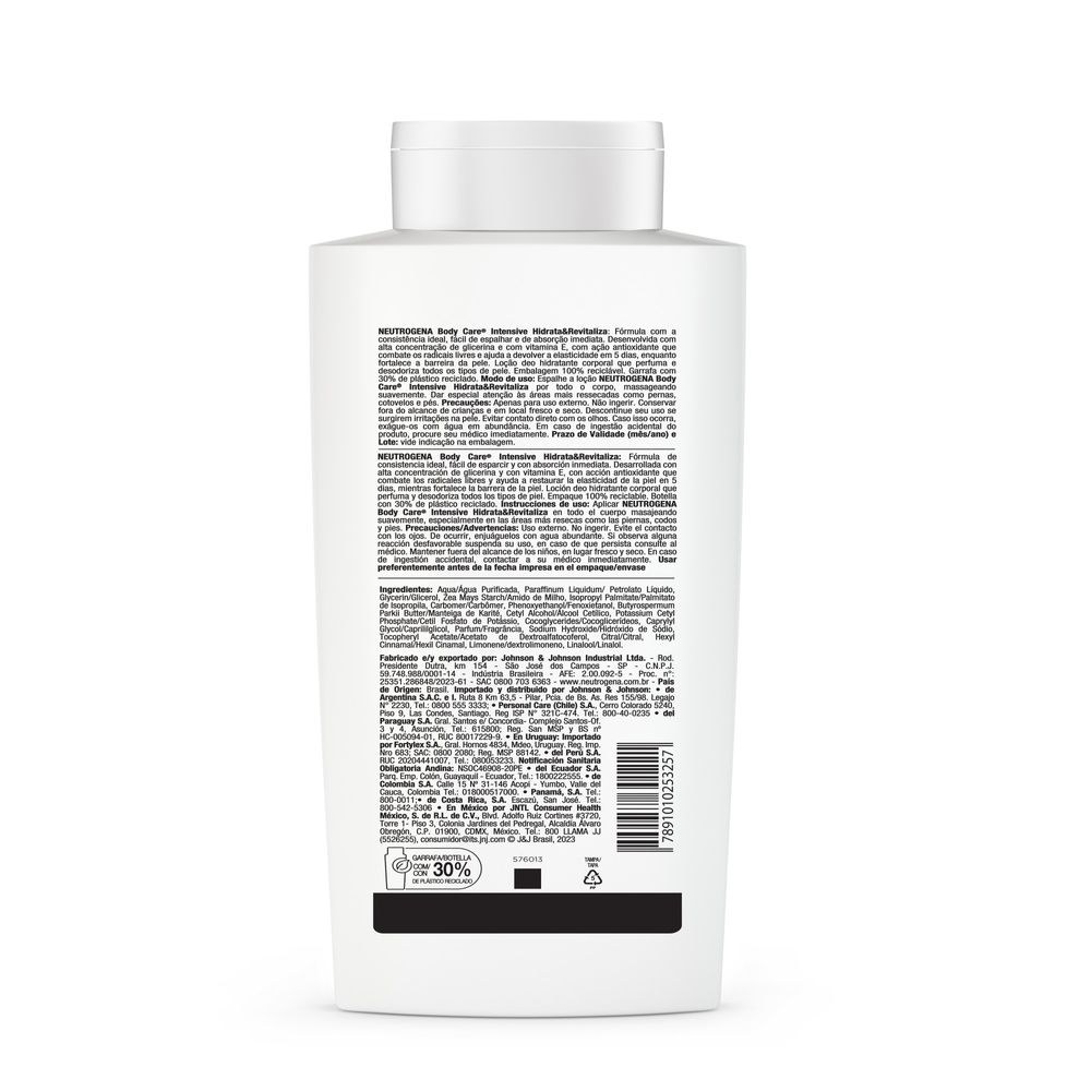 Loção Corporal Neutrogena Body Care Intensive Hidrata e Revitaliza 400ml — imagem 2 | Farmácia Resyla
