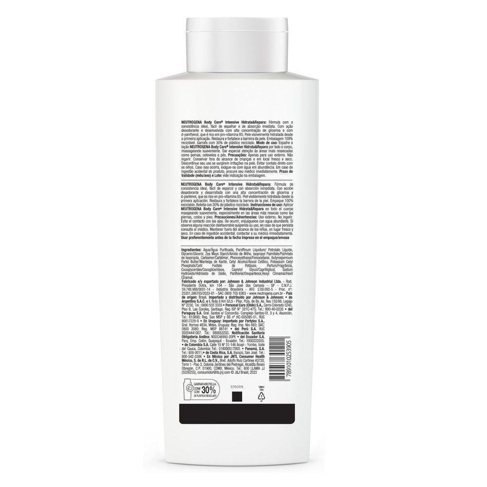 Loção Corporal Neutrogena Body Care Intensive Hidrata & Repara 400ml — imagem 2 | Farmácia Resyla