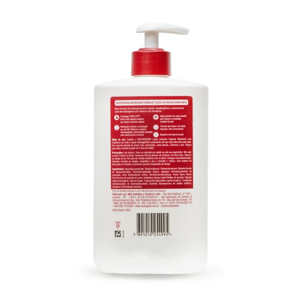 Loção Corporal Neutrogena Norwegian Formula Hidratante Intensiva Sem Fragrância 400ml — imagem 3 | Farmácia Resyla