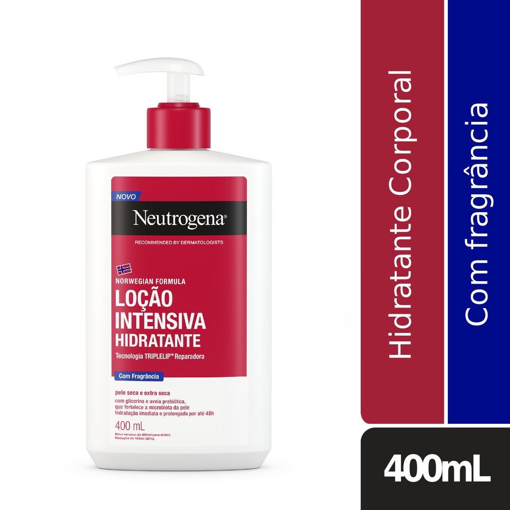 Loção Corporal Neutrogena Norwegian Formula Intensiva com Fragrância 400ml — Neutrogena | Farmácia Resyla