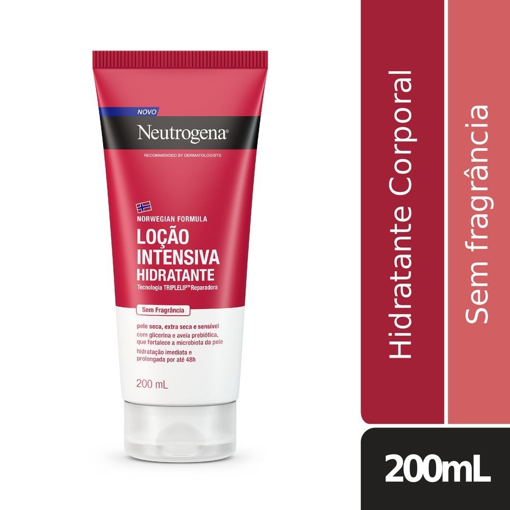 Loção Corporal Neutrogena Norwegian Intensiva Sem Fragrância 200ml — Neutrogena | Farmácia Resyla