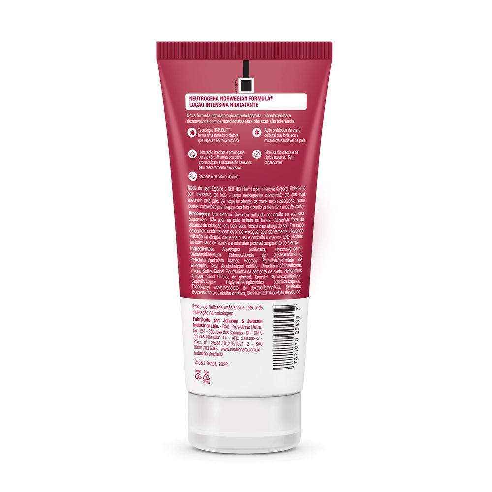 Loção Corporal Neutrogena Norwegian Intensiva Sem Fragrância 200ml — imagem 3 | Farmácia Resyla