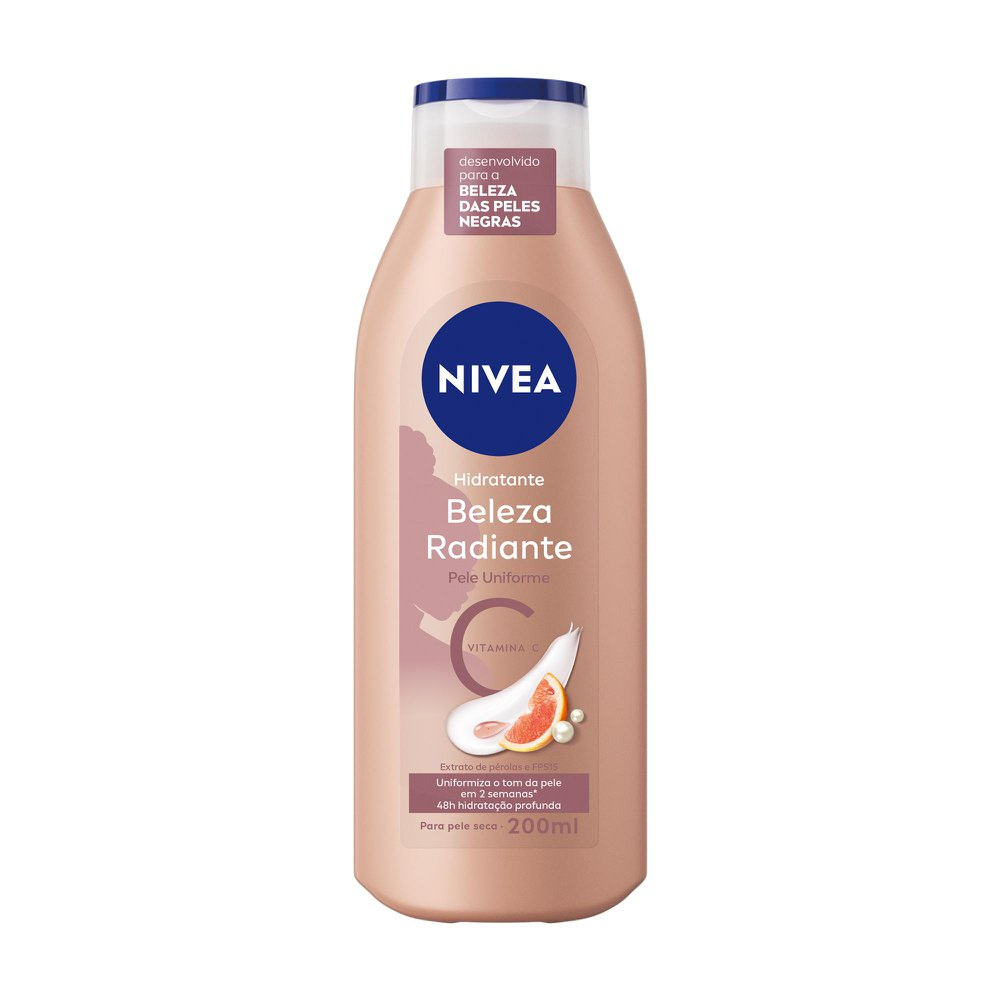 Loção Corporal Nivea Beleza Radiante Pele Uniforme FPS 15 200ml — Nivea | Farmácia Resyla