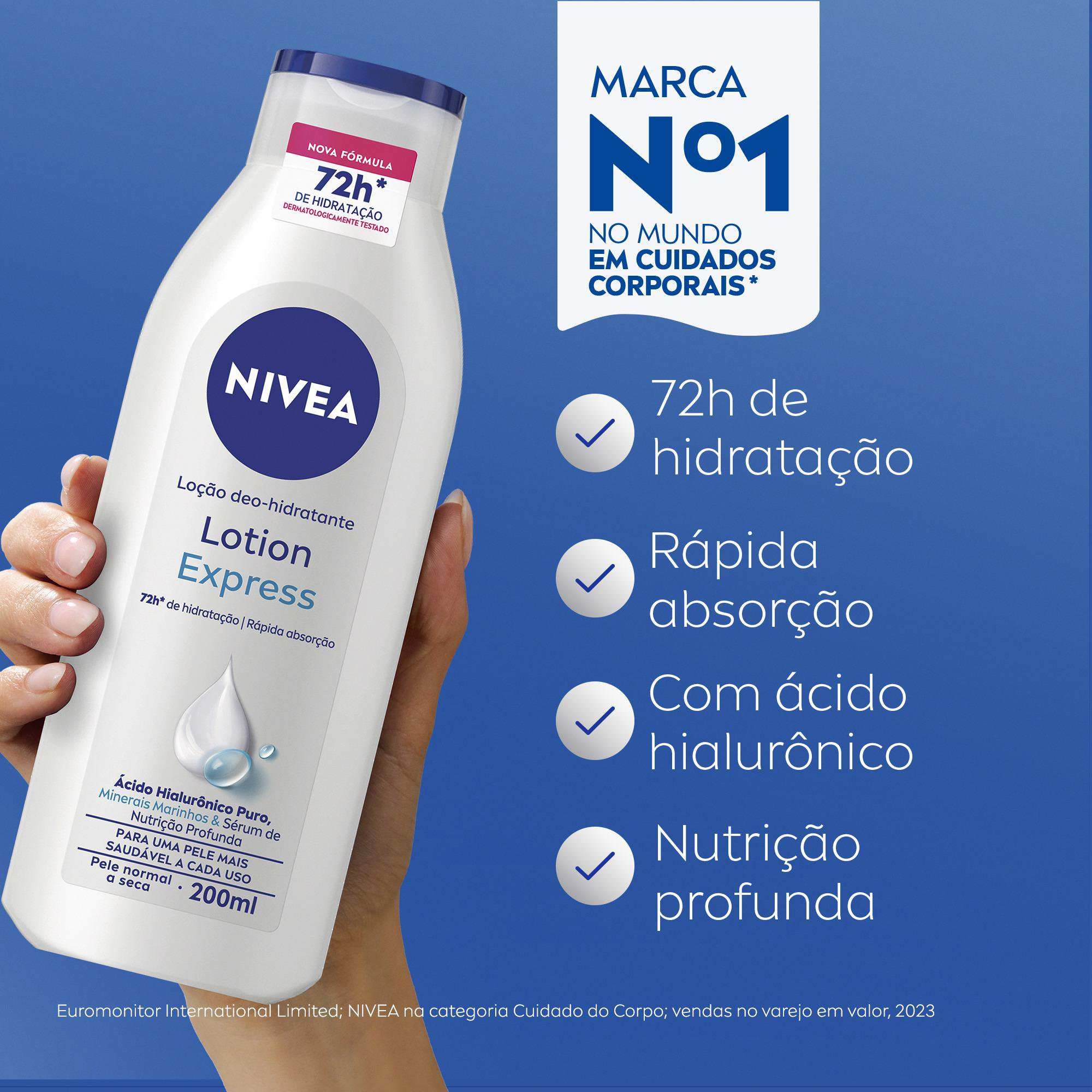 Loção Corporal Nivea Body Hidratante Pele Normal 200ml — imagem 3 | Farmácia Resyla