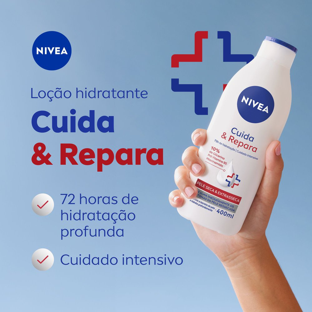 Loção Corporal Nivea Cuida & Repara 400ml — imagem 3 | Farmácia Resyla