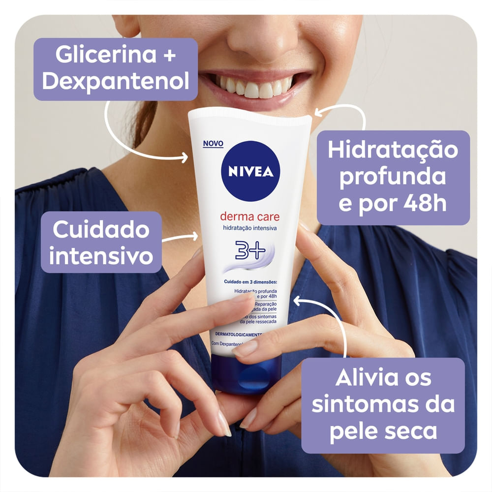 Loção Corporal Nivea Derma Care Hidratação Intensiva 3+ 200ml — imagem 4 | Farmácia Resyla