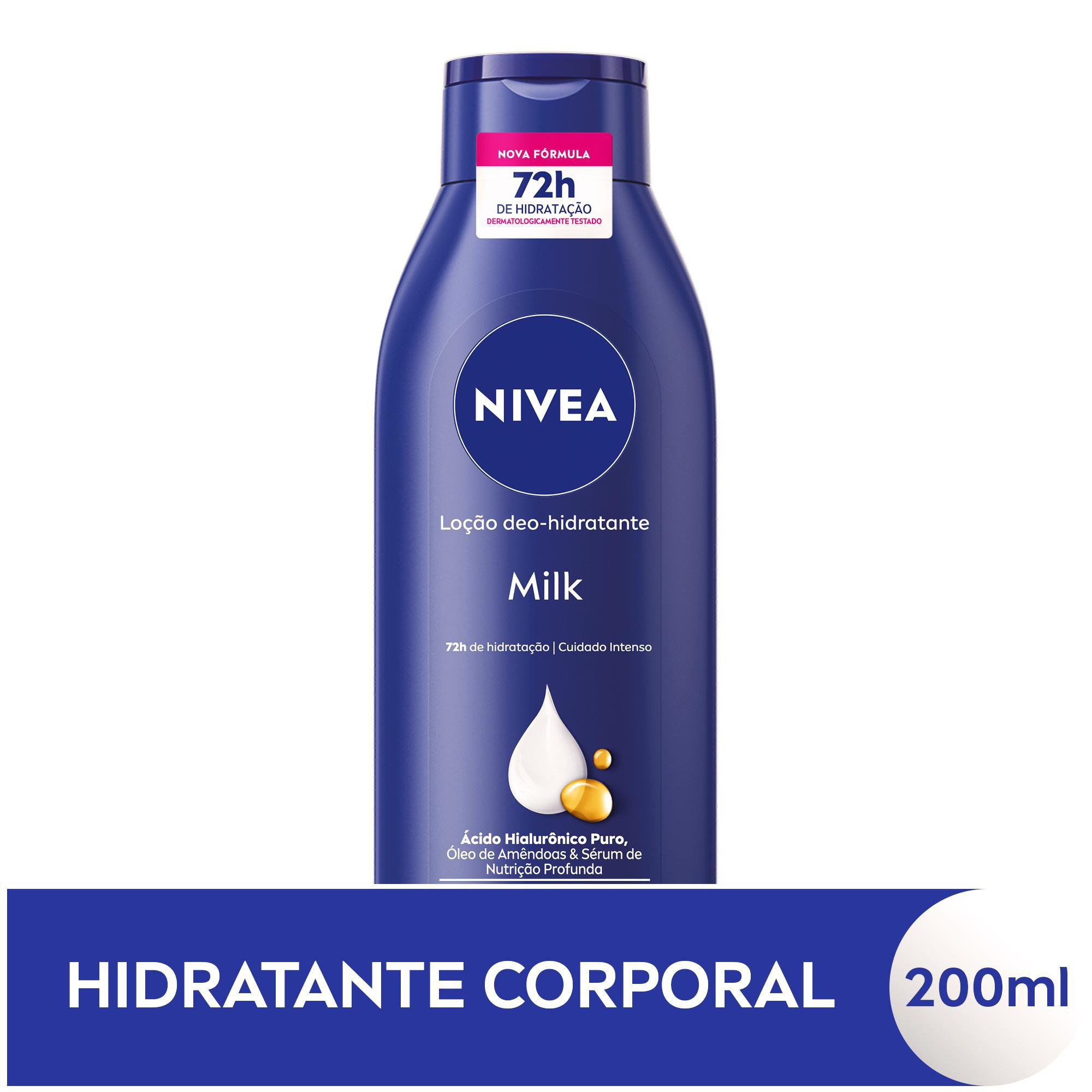 Loção Corporal Nivea Milk Hidratação Profunda Pele Seca a Extrasseca 200ml — imagem 2 | Farmácia Resyla