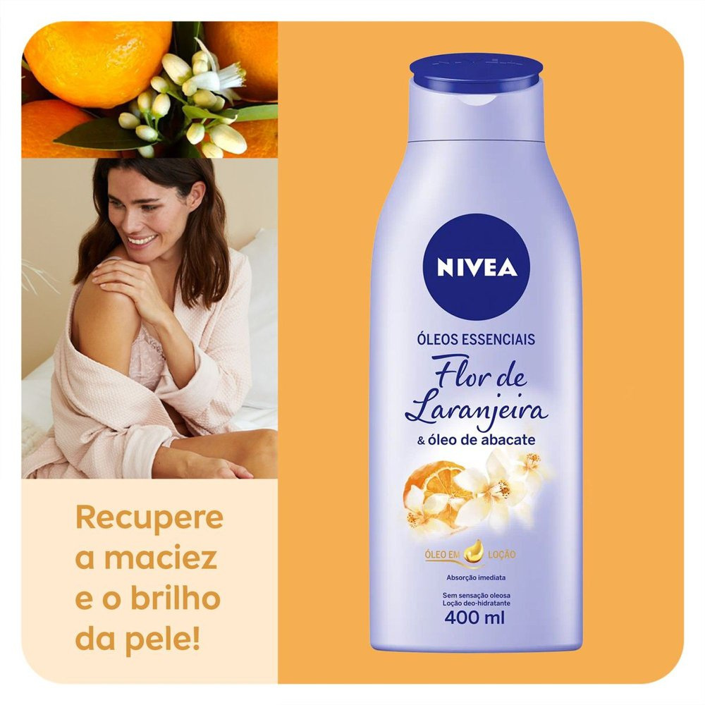 Loção Corporal Nivea Óleo Essencial Flor de Laranjeira 400ml — imagem 2 | Farmácia Resyla