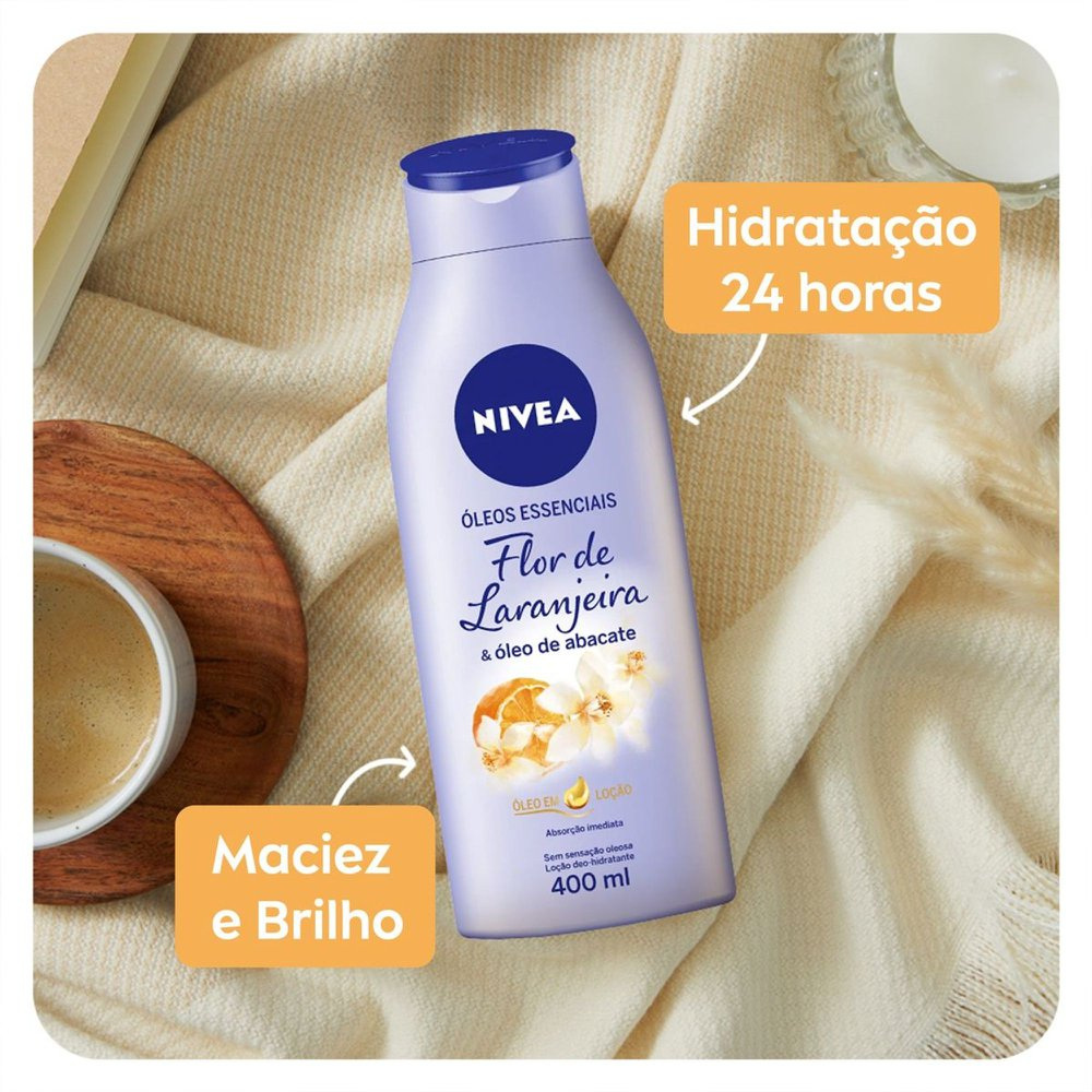 Loção Corporal Nivea Óleo Essencial Flor de Laranjeira 400ml — imagem 3 | Farmácia Resyla