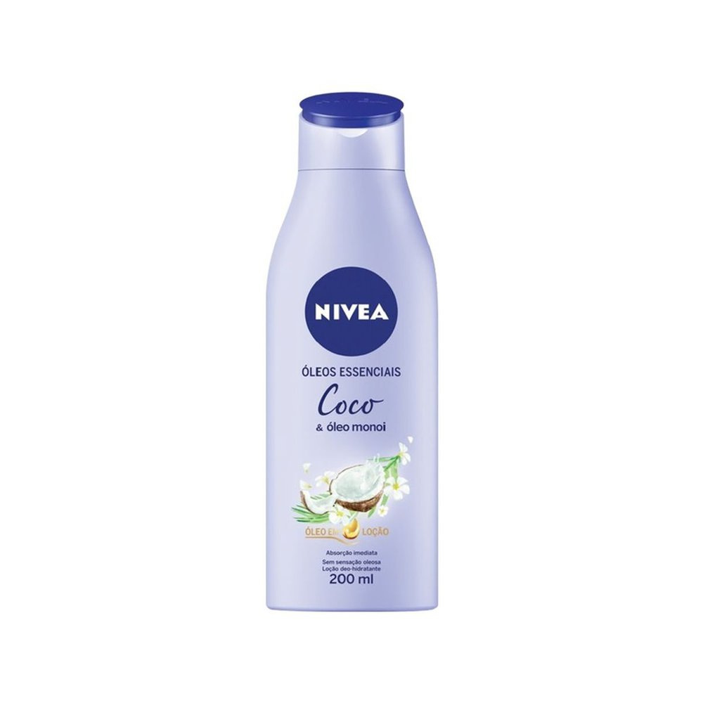Loção Corporal Nivea Óleos Essenciais Coco e Óleo Monoi 200ml — Nivea | Farmácia Resyla