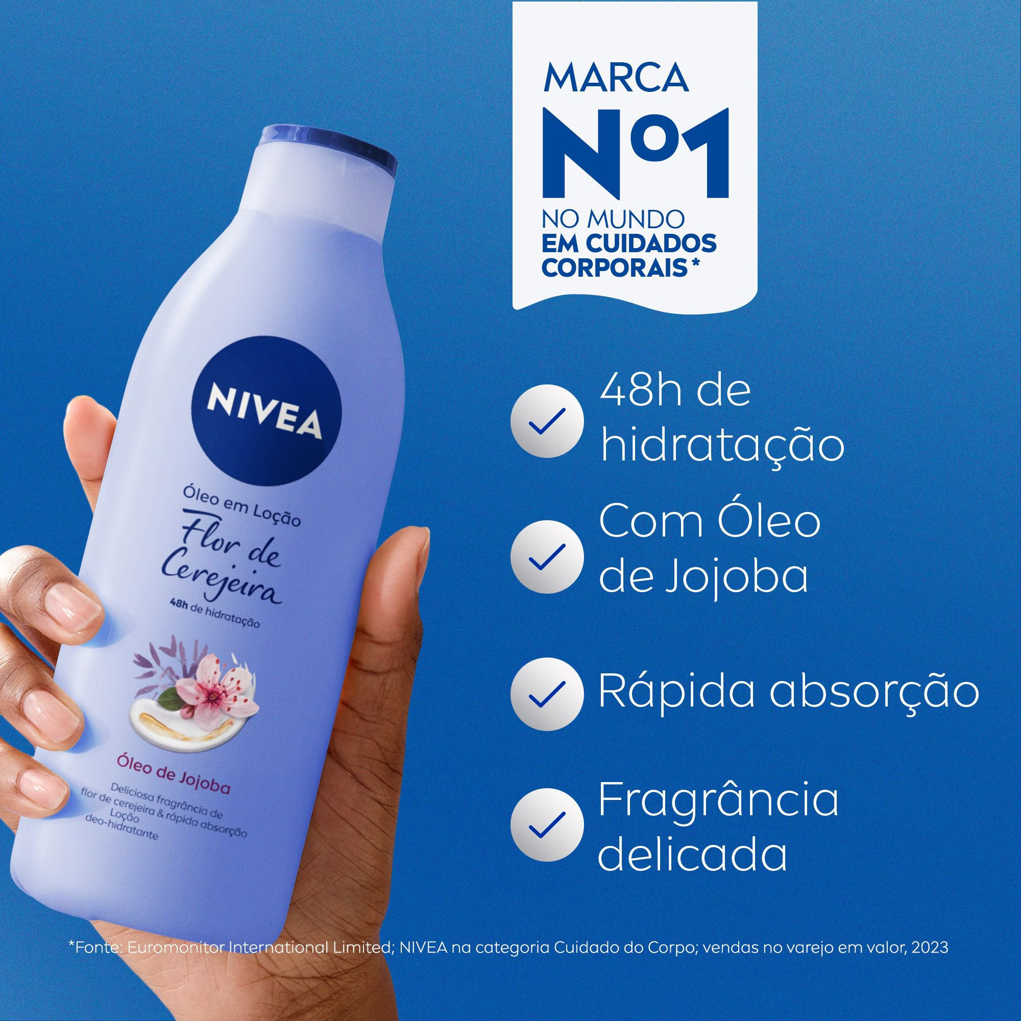 Loção Corporal Nivea Óleos Essenciais Flor de Cerejeira e Óleo de Jojoba 400ml — imagem 3 | Farmácia Resyla