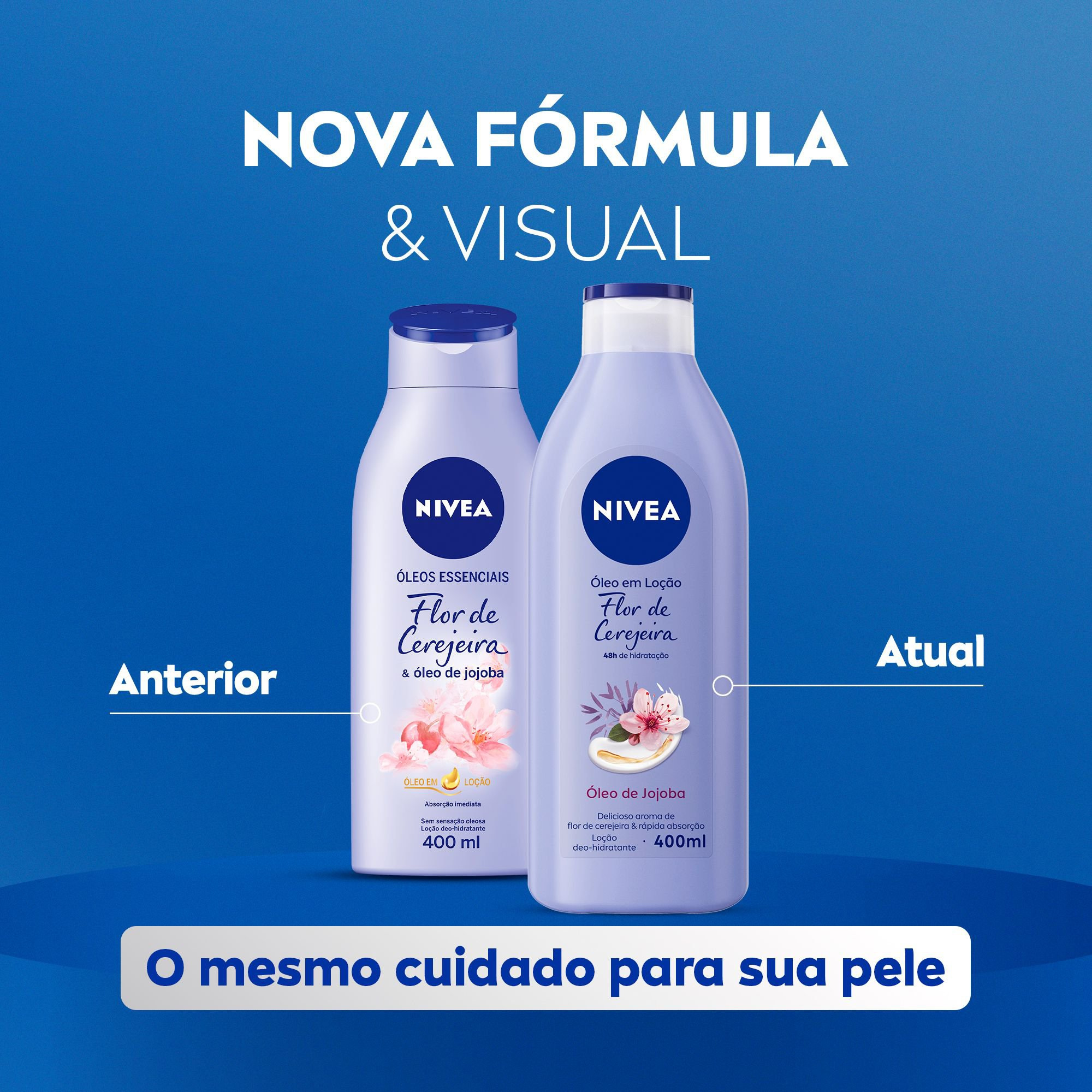 Loção Corporal Nivea Óleos Essenciais Flor de Cerejeira e Óleo de Jojoba 400ml — imagem 4 | Farmácia Resyla