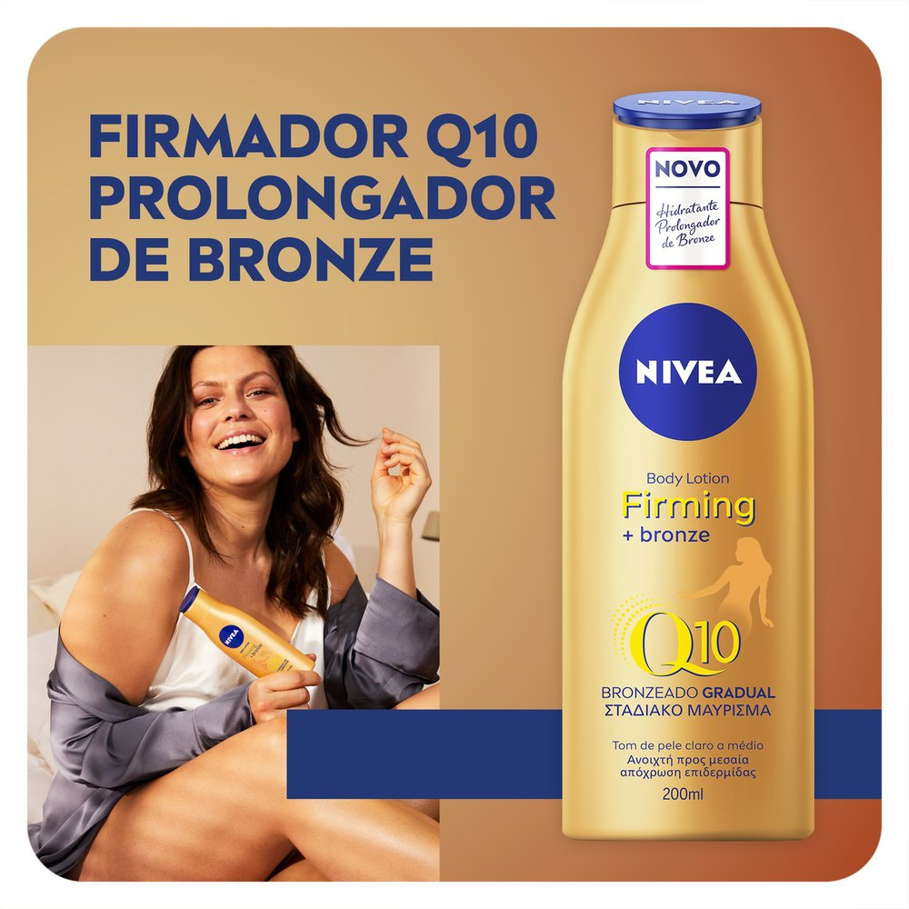Loção Corporal Nivea Q10 Firmador Prolongador de Bronze 200ml — imagem 2 | Farmácia Resyla