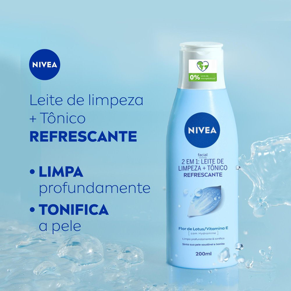 Loção Facial Nivea Visage Leite de Limpeza e Tônico 2 em 1 200ml — imagem 2 | Farmácia Resyla