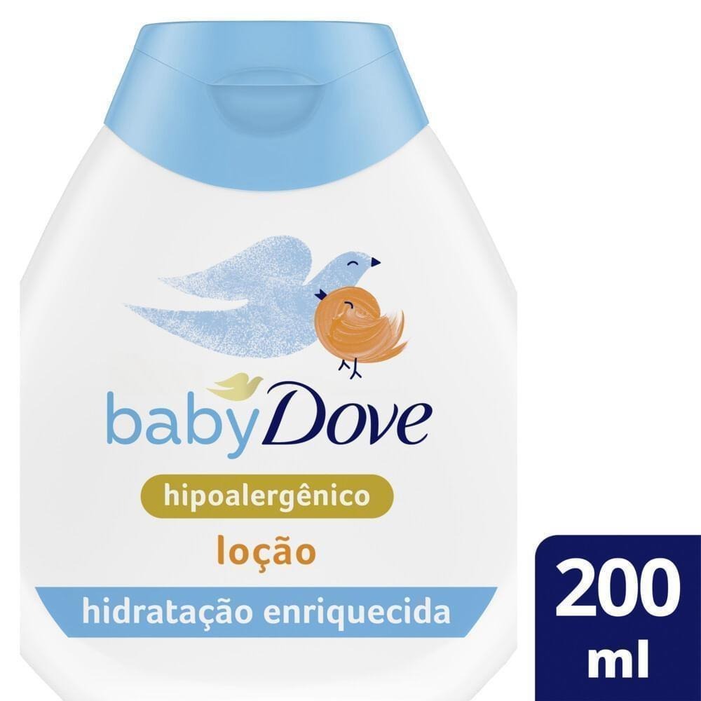 Loção Hidratante Infantil Baby Dove Hidratação Enriquecida Bebê Hipoalergênica 200ml — imagem 2 | Farmácia Resyla