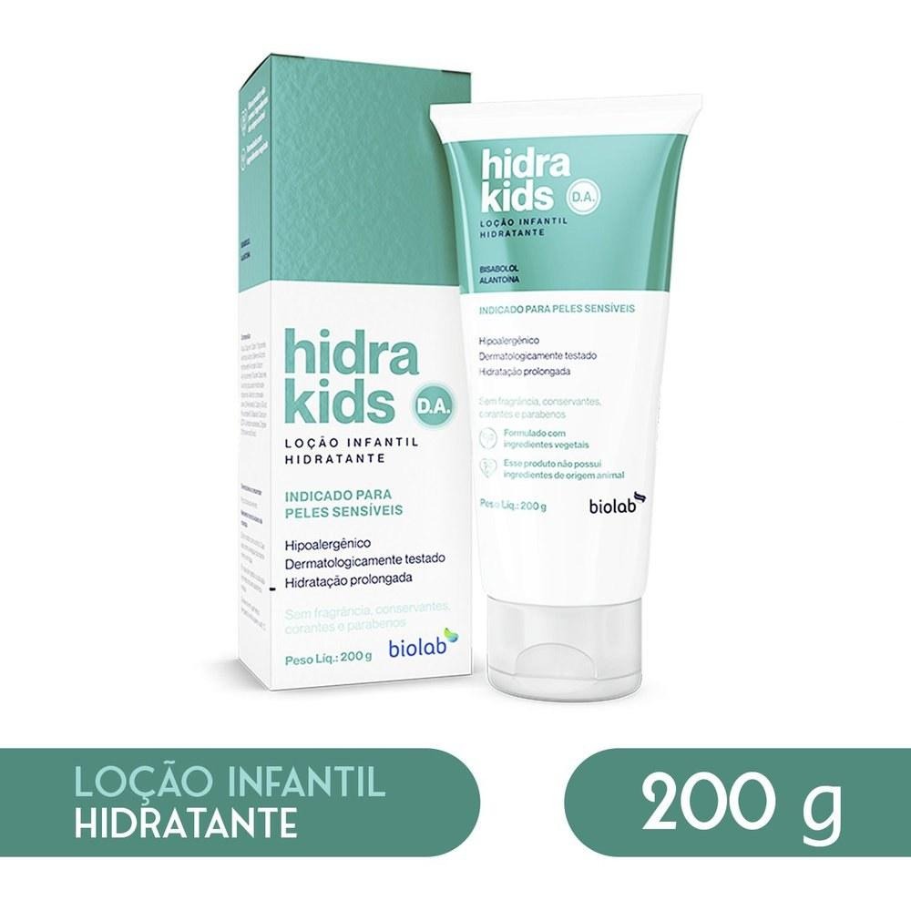 Loção Hidratante Infantil Hidra Kids D.A. Calmante com Aloe Vera 200g — Biolab | Farmácia Resyla