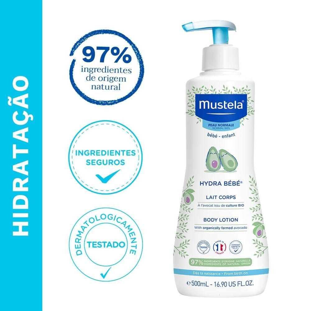 Loção Hidratante Mustela Hydra Bébé Bebê Pele Normal 500ml — imagem 4 | Farmácia Resyla