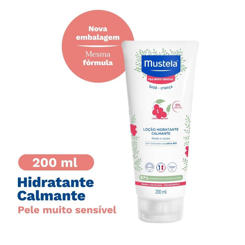 Loção Hidratante Mustela Pele Muito Sensível Bebê Calmante Sem Perfume 200ml — imagem 2 | Farmácia Resyla