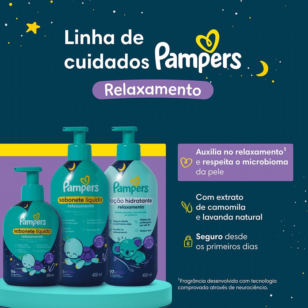 Loção Hidratante Pampers Relaxamento 400ml Pump — imagem 4 | Farmácia Resyla