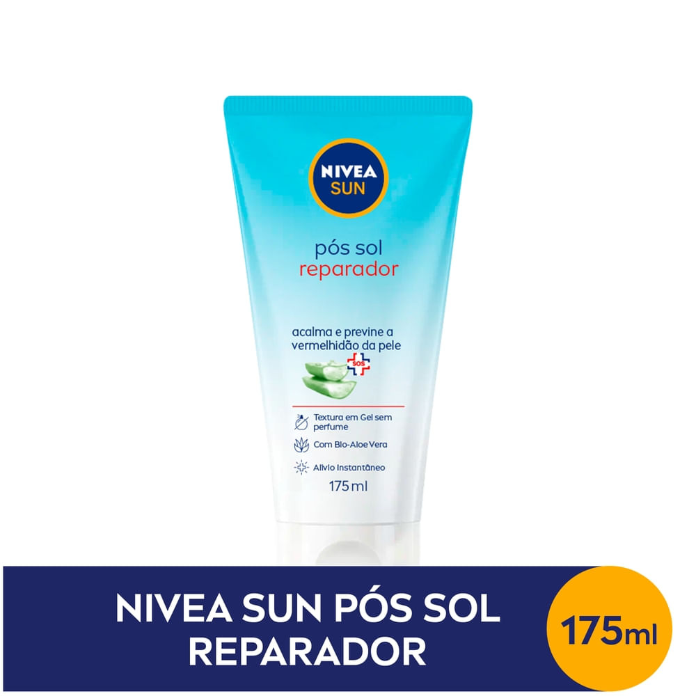 Loção Pós-Sol Nivea Sun Reparadora Aloe Vera Gel 175ml — Nivea | Farmácia Resyla