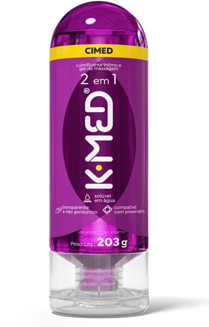 Lubrificante Íntimo K-Med 2 em 1 Gel e Massagem 203g — K-Med | Farmácia Resyla