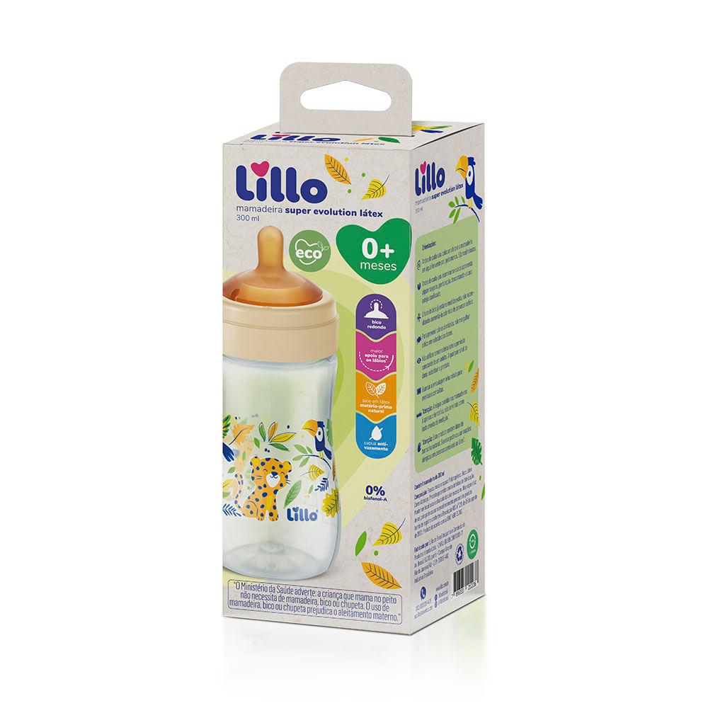 Mamadeira Lillo Super Evolution Látex Bico Redondo Recém-Nascido Anticólica Antivazamento 300ml 1 Unidade — imagem 4 | Farmácia Resyla