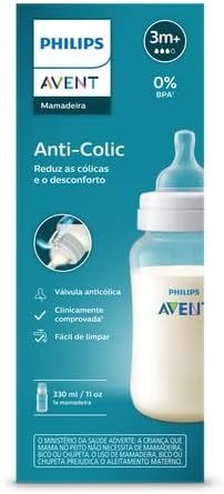 Mamadeira Philips Avent Anti-Colic +3meses Fluxo Médio 330ml 1 Unidade — Philips Avent | Farmácia Resyla