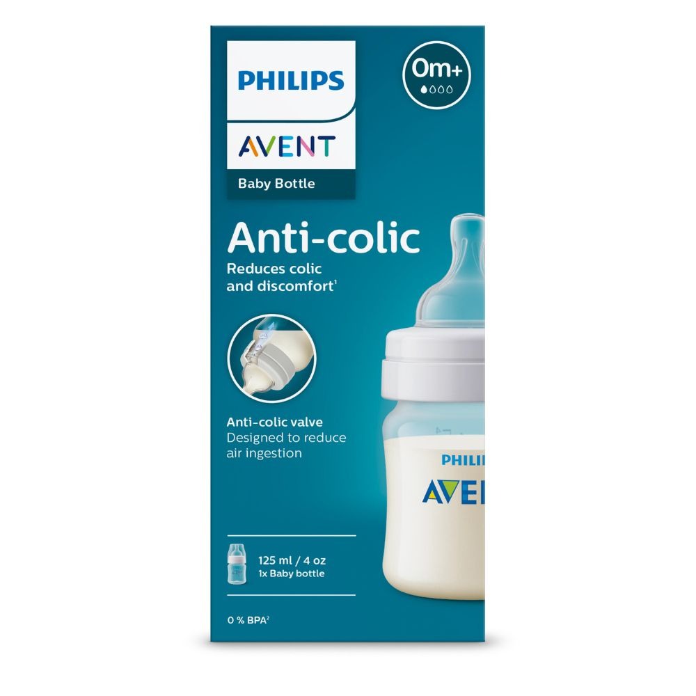 Mamadeira Philips Avent Classic+ +0 meses Anticólicas Fluxo Muito Lento 125ml 1 Unidade — Philips Avent | Farmácia Resyla