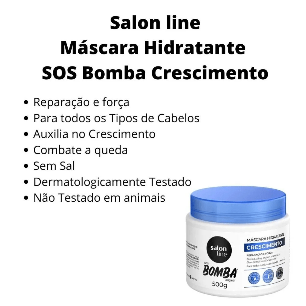 Máscara Capilar Salon Line SOS Bomba Original 500g — imagem 4 | Farmácia Resyla