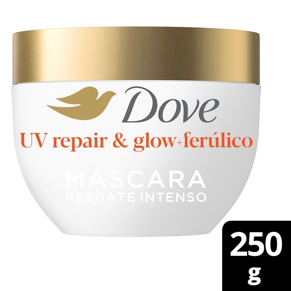 Máscara De Resgate Intenso Dove 10 Em 1 10% Sérum Ferúlico Uv Repair Glow + Ferúlico 250g — Dove | Farmácia Resyla