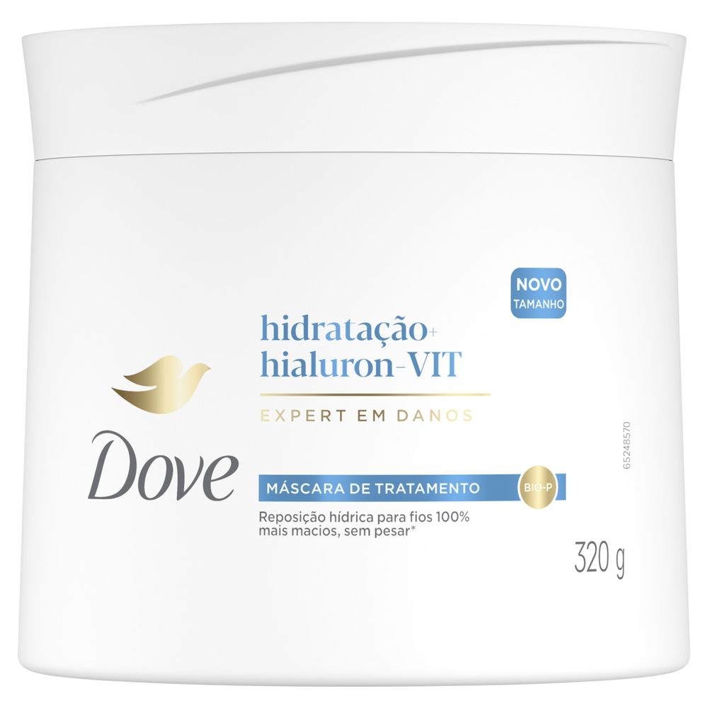 Máscara De Tratamento Capilar Dove Hidratação + Hialuron-Vit 320g — imagem 2 | Farmácia Resyla