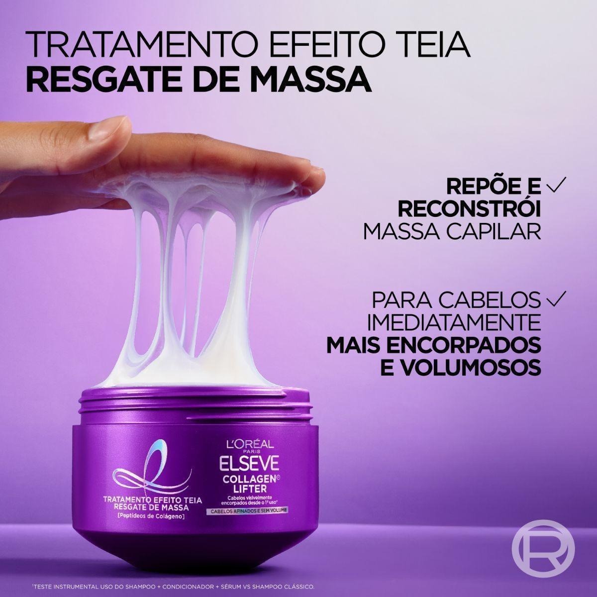Máscara de Tratamento Capilar Elseve Collagen Lifter Efeito Teia 300g — imagem 4 | Farmácia Resyla