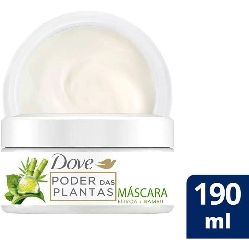 Máscara de Tratamento Dove Poder das Plantas Força + Bambu 190ml — Dove | Farmácia Resyla
