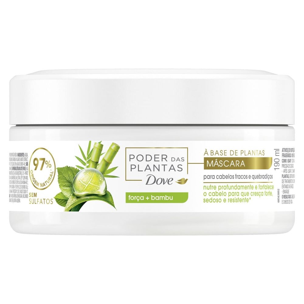 Máscara de Tratamento Dove Poder das Plantas Força + Bambu 190ml — imagem 3 | Farmácia Resyla