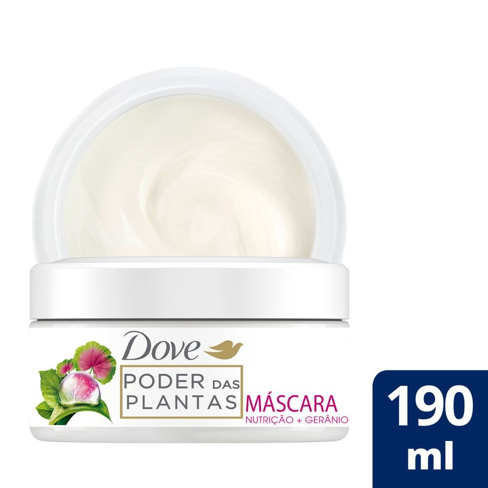 Máscara de Tratamento Dove Poder das Plantas Nutrição + Gerânio 190g — Dove | Farmácia Resyla